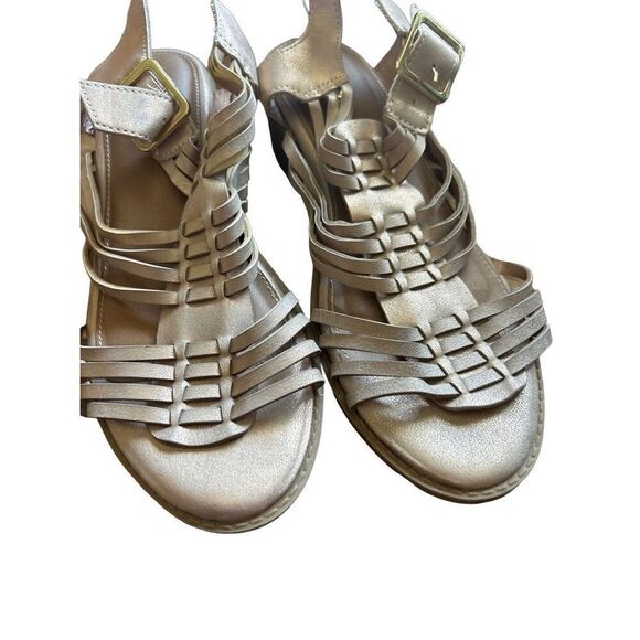 Gladiator sandals Emily womens metalic gold size 10 - Picture 2 of 6